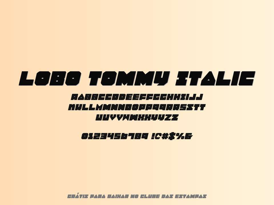 Fonte Lobo Tommy Italic Grátis Para Baixar