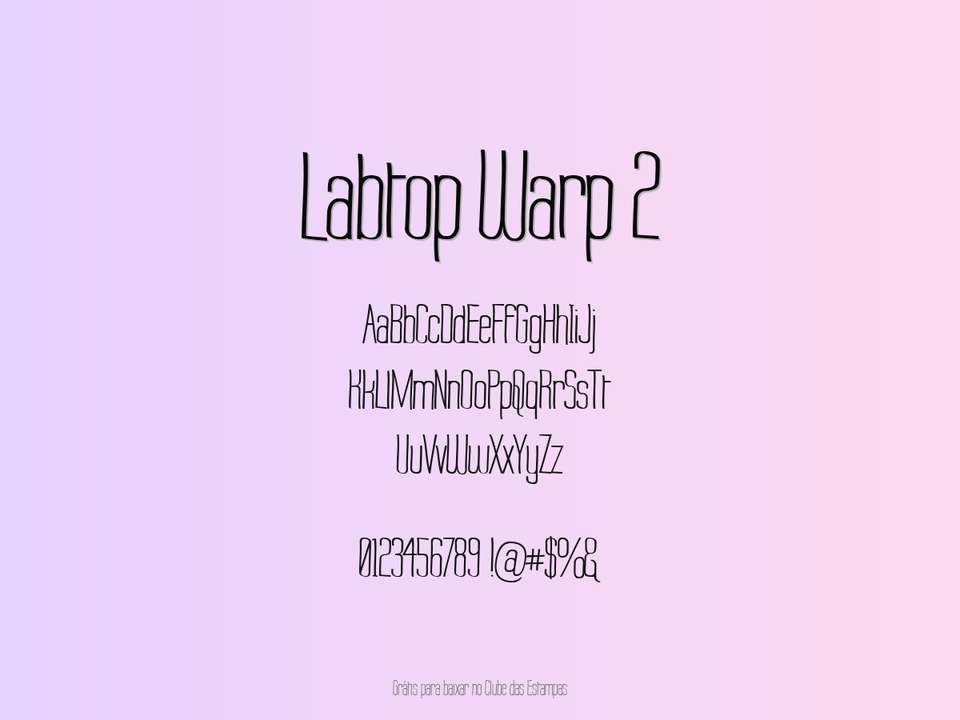 Fonte Labtop Warp 2 Grátis Para Baixar