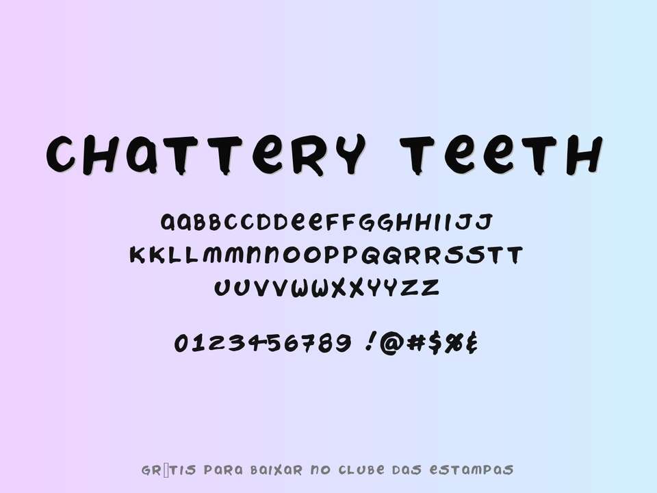 Fonte Chattery Teeth Grátis Para Baixar