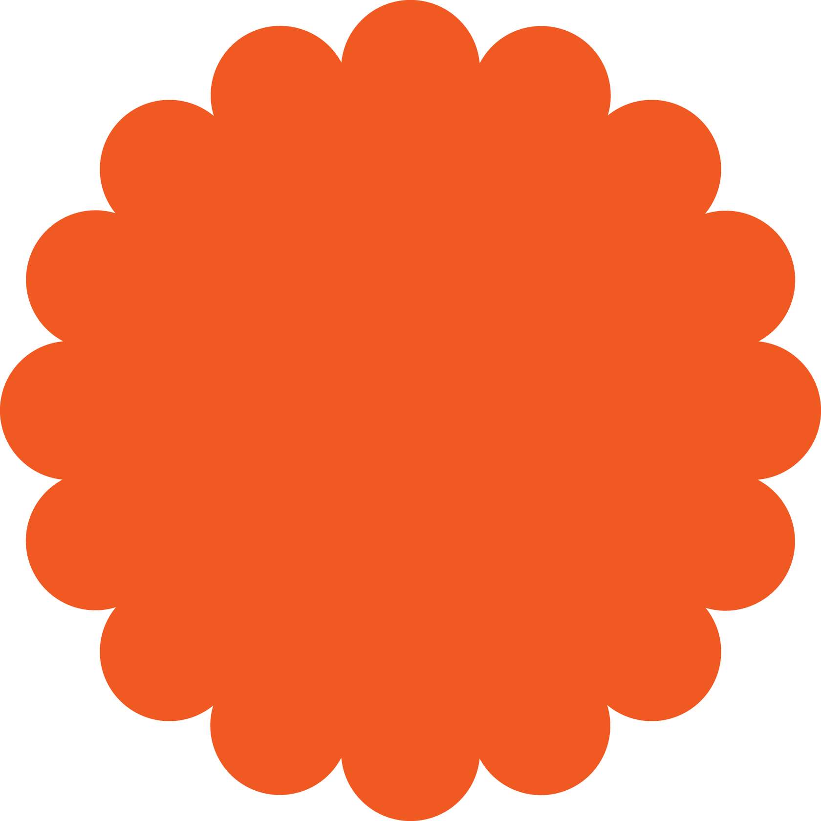 Forma Roseta Laranja Vibrante Elementos Decorativos Png Grátis Para Baixar