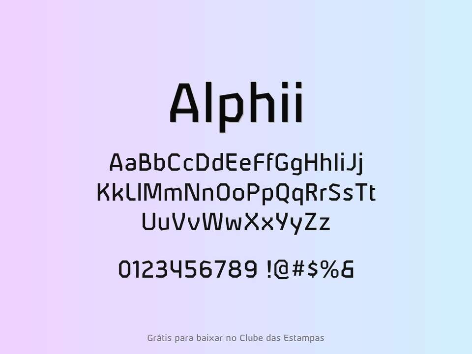 Fonte Alphii Grátis Para Baixar