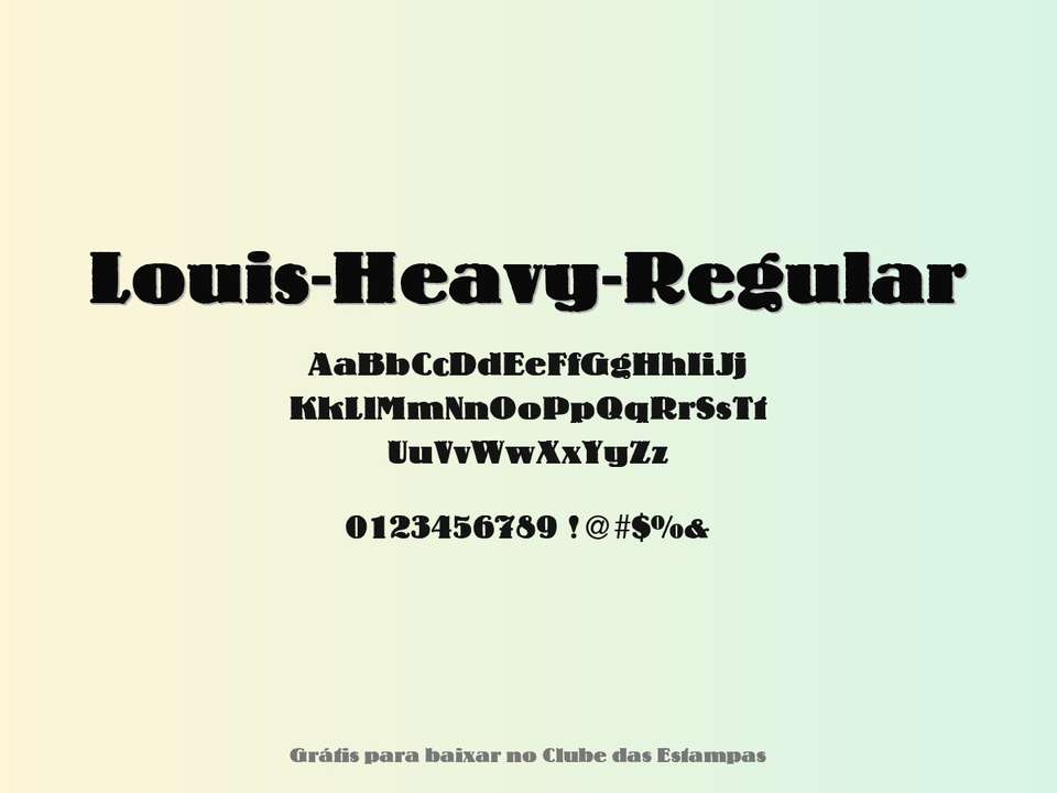 Fonte Louis Heavy Regular Grátis Para Baixar