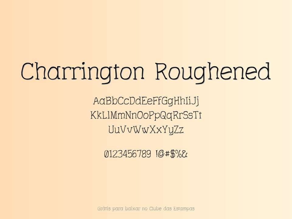 Fonte Charrington Roughened Grátis Para Baixar