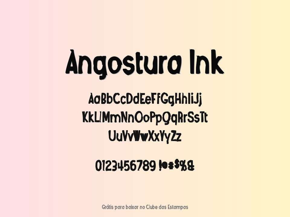 Fonte Angostura Ink Grátis Para Baixar