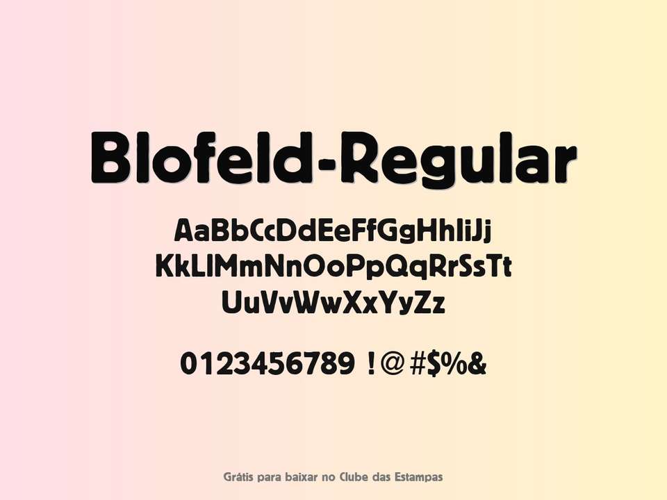 Fonte Blofeld Regular Grátis Para Baixar
