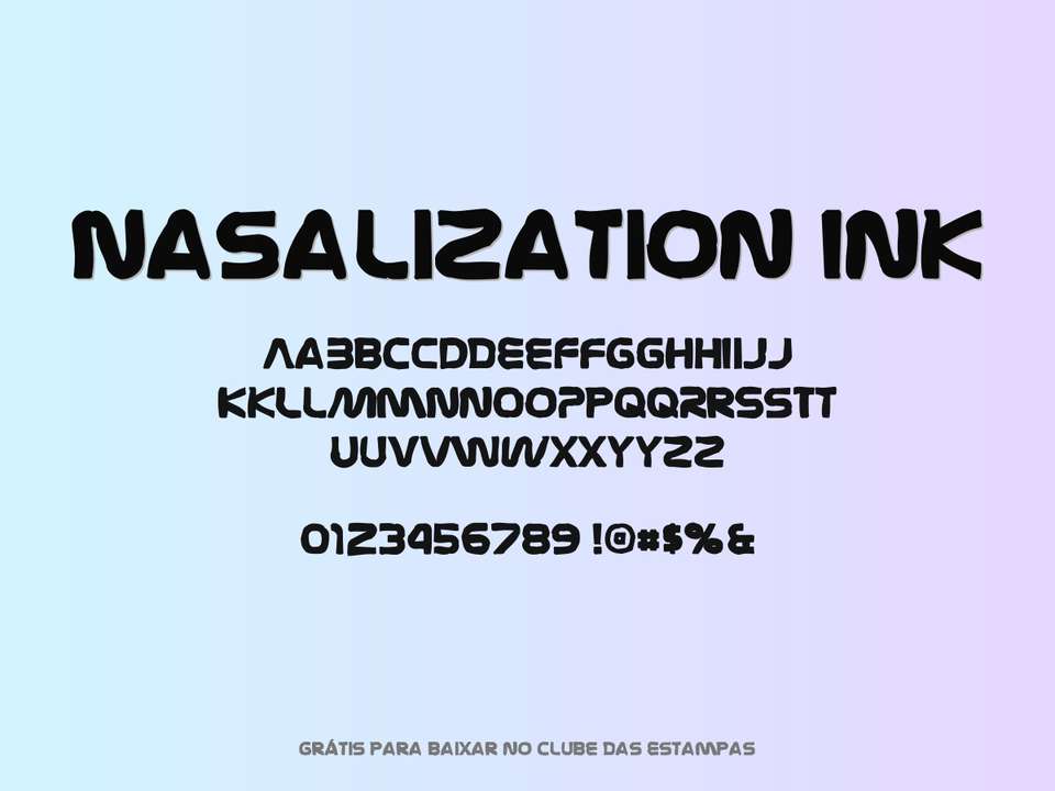 Fonte Nasalization Ink Grátis Para Baixar