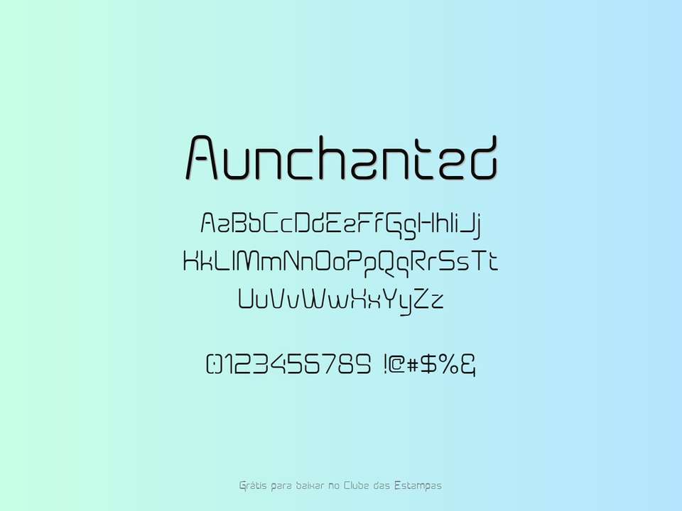 Fonte Aunchanted Grátis Para Baixar