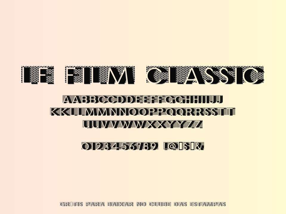 Fonte Le Film Classic Grátis Para Baixar
