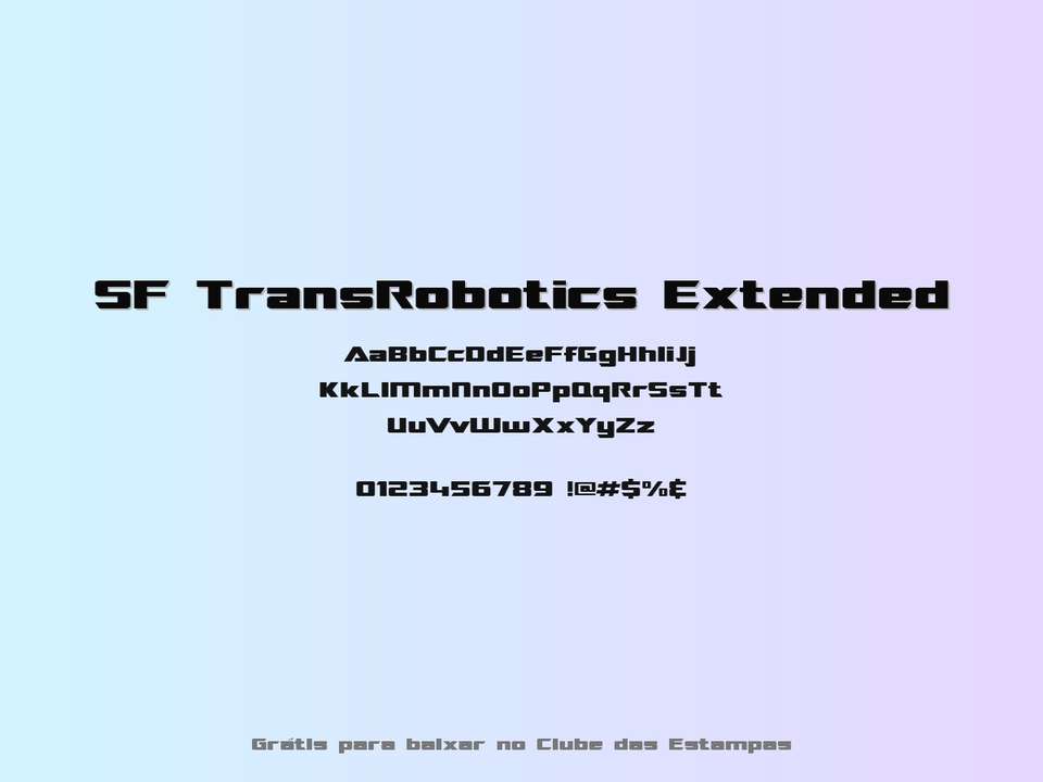 Fonte Sf Transrobotics Extended Grátis Para Baixar