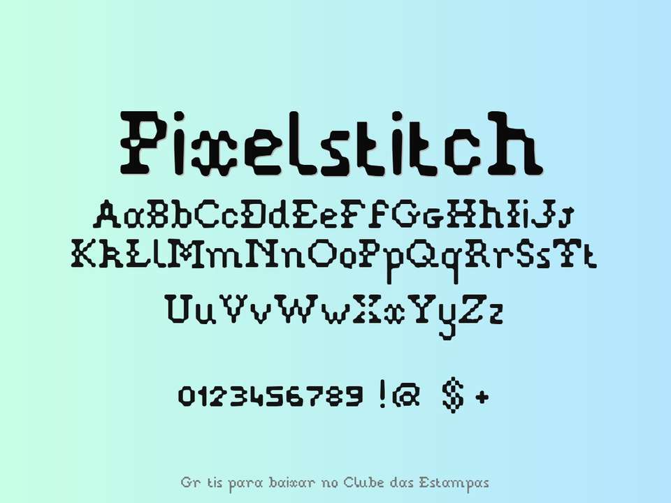 Fonte Pixelstitch Grátis Para Baixar