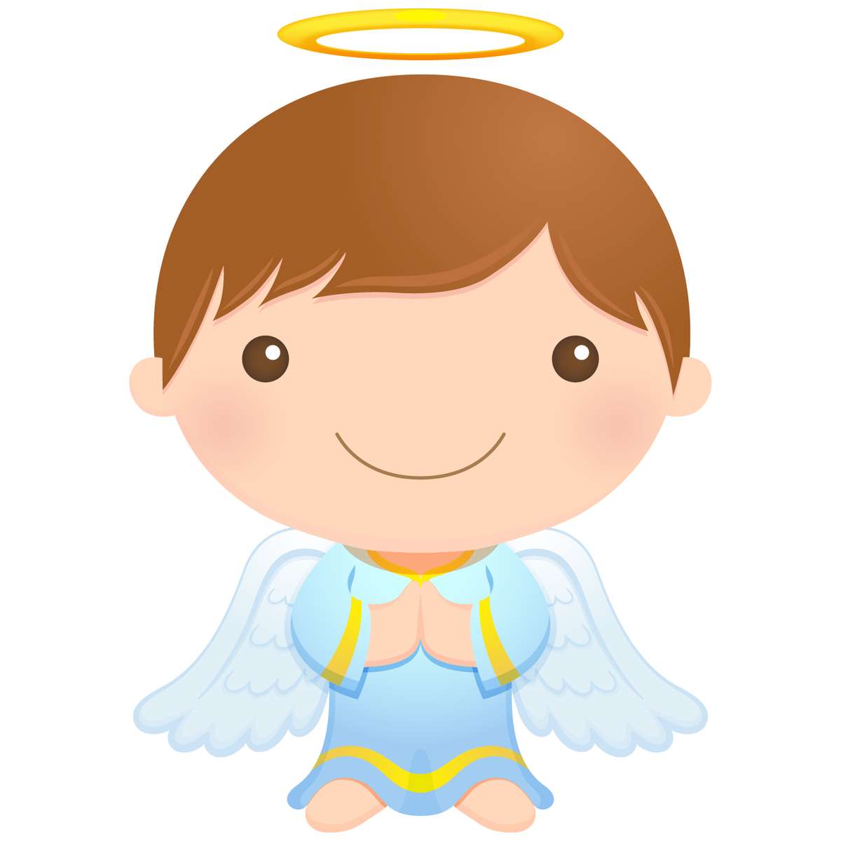 Anjo Infantil Com Asas E Halo Anjos Png Grátis Para Baixar Vetor