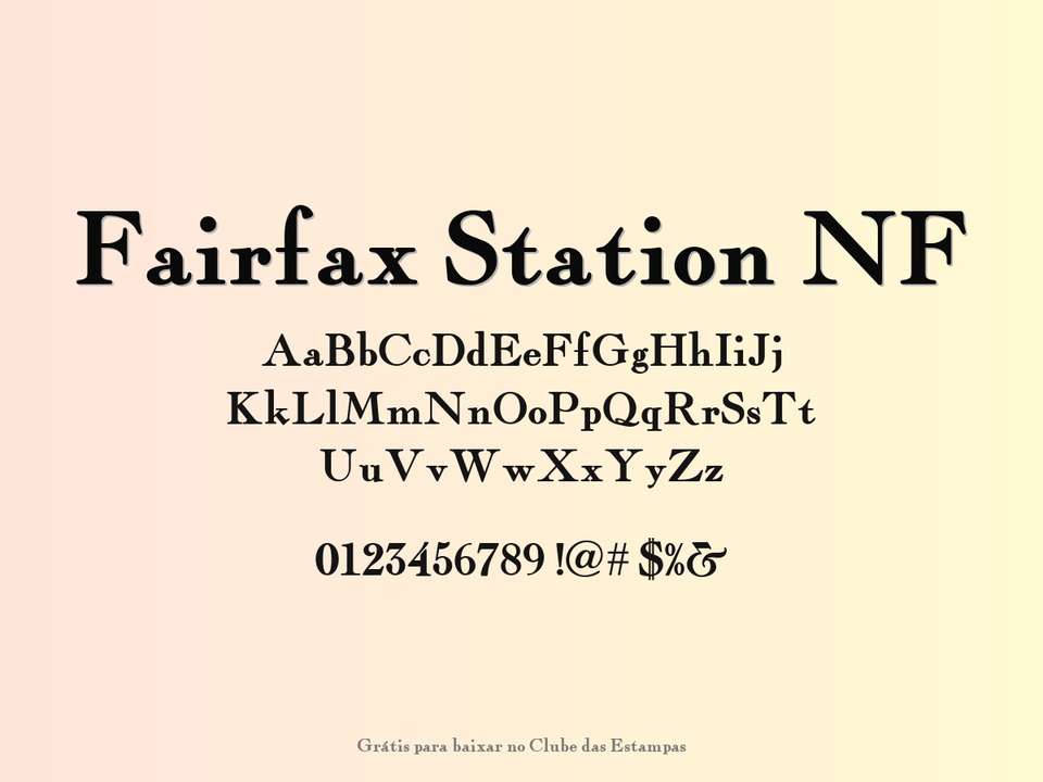 Fonte Fairfax Station Nf Grátis Para Baixar