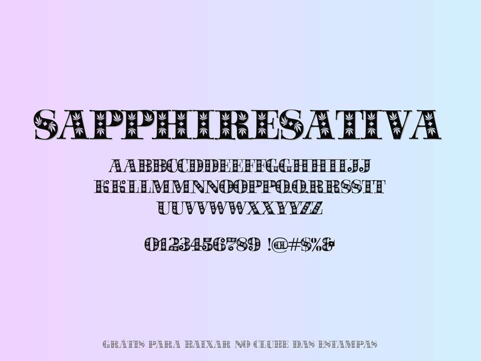 Fonte Sapphiresativa Grátis Para Baixar