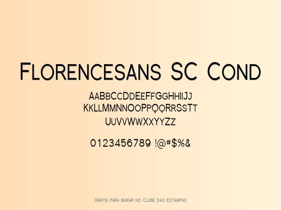 Fonte Florencesans Sc Cond Grátis Para Baixar