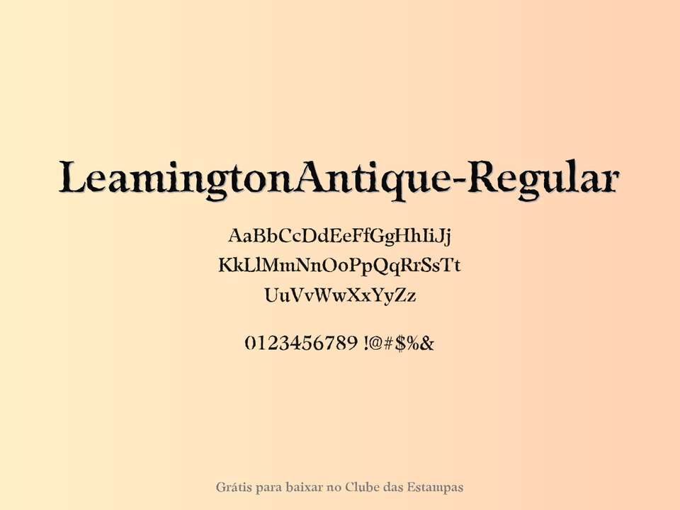 Fonte Leamingtonantique Regular Grátis Para Baixar