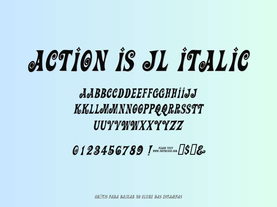 Fonte Action Is Jl Italic Grátis Para Baixar