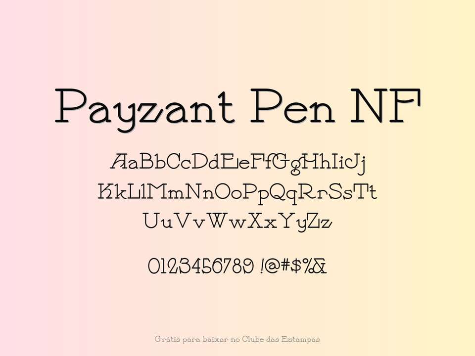 Fonte Payzant Pen Nf Grátis Para Baixar