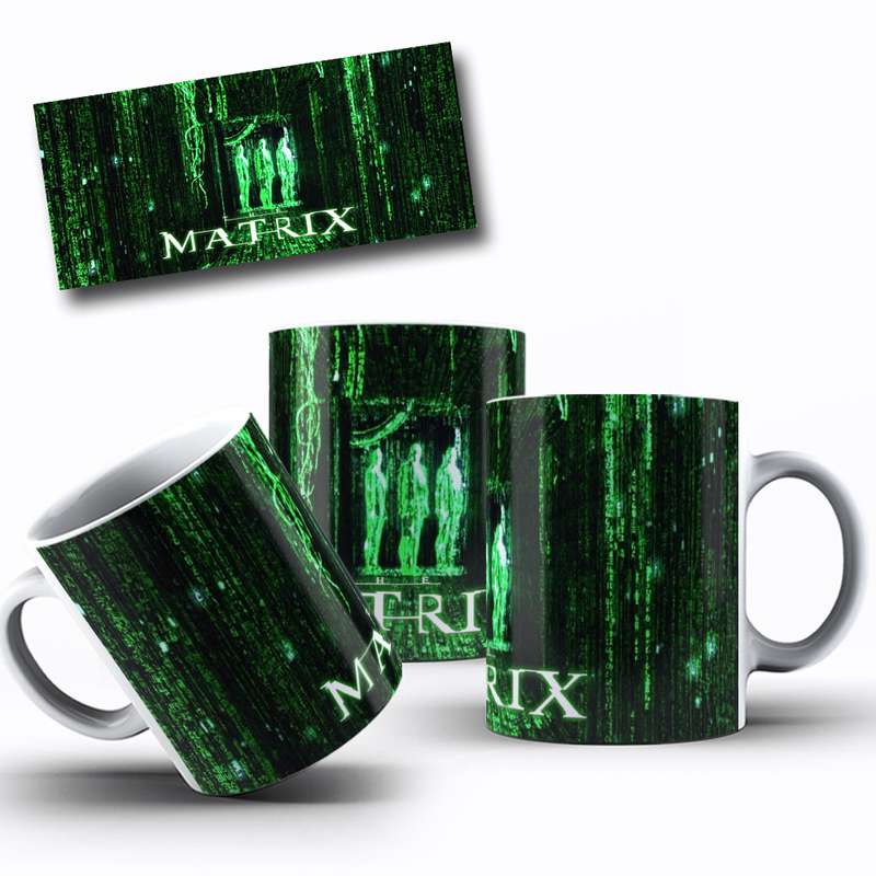 Arte Para Caneca Matrix Personagens Serie Realista 24