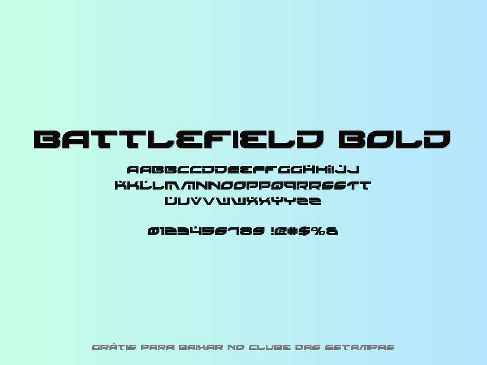 Fonte Battlefield Bold Grátis Para Baixar