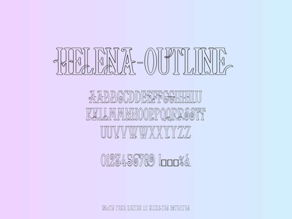 Fonte Helena Outline Grátis Para Baixar