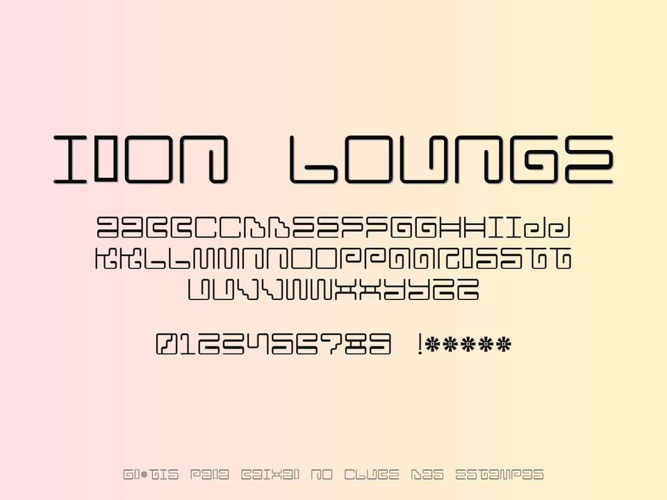 Fonte Iron Lounge Grátis Para Baixar