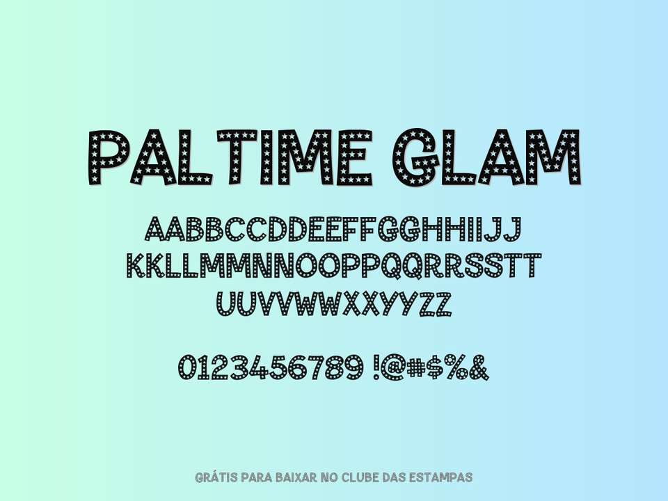 Fonte Paltime Glam Grátis Para Baixar