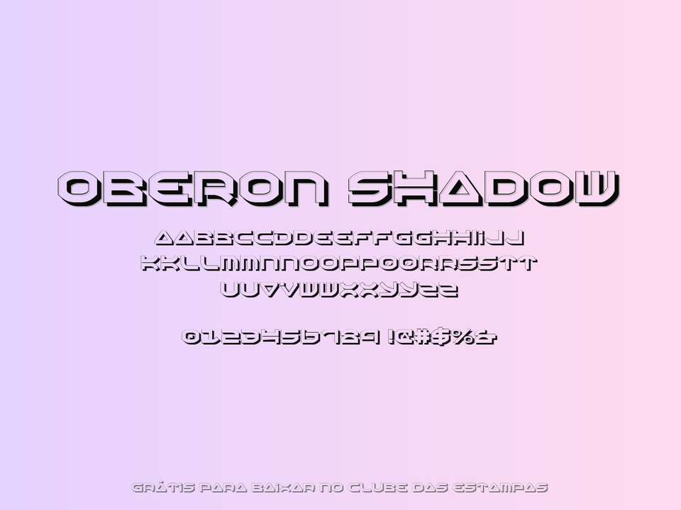 Fonte Oberon Shadow Grátis Para Baixar