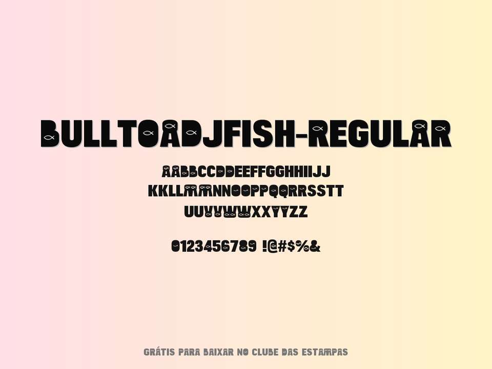 Fonte Bulltoadjfish Regular Grátis Para Baixar