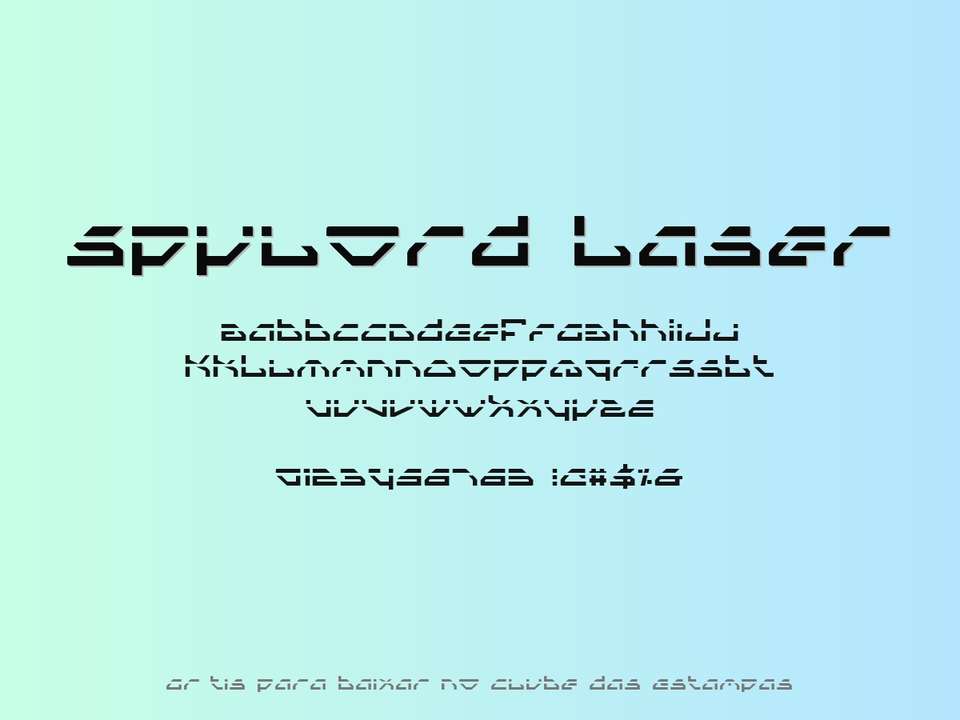 Fonte Spylord Laser Grátis Para Baixar