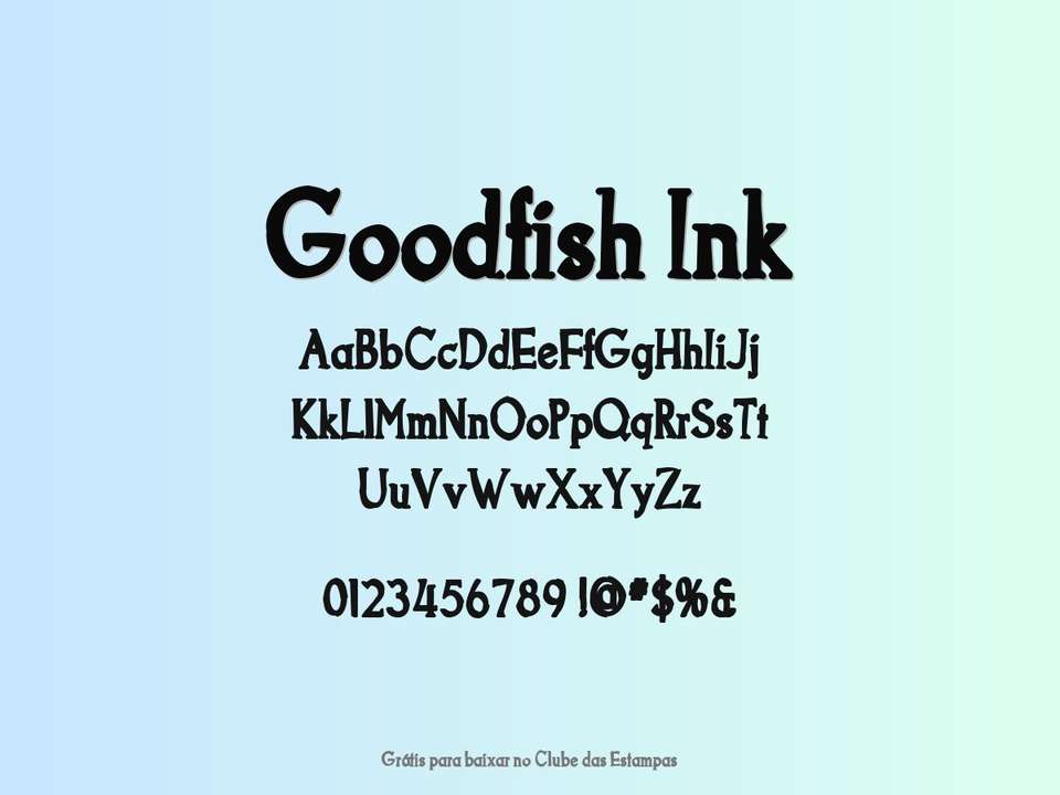 Fonte Goodfish Ink Grátis Para Baixar