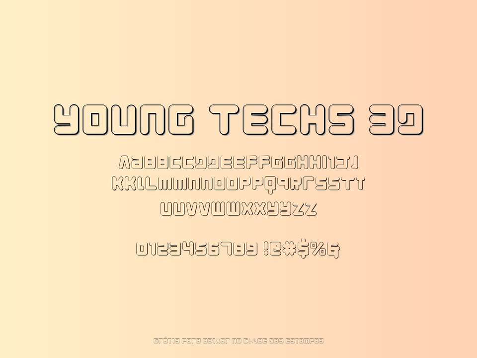 Fonte Young Techs 3d Grátis Para Baixar