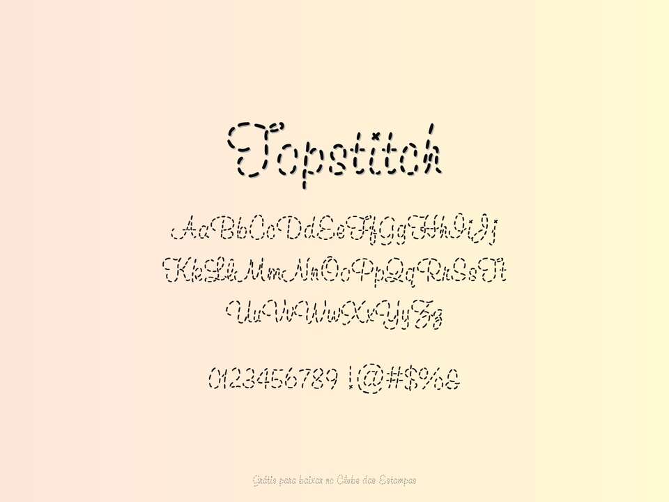 Fonte Topstitch Grátis Para Baixar