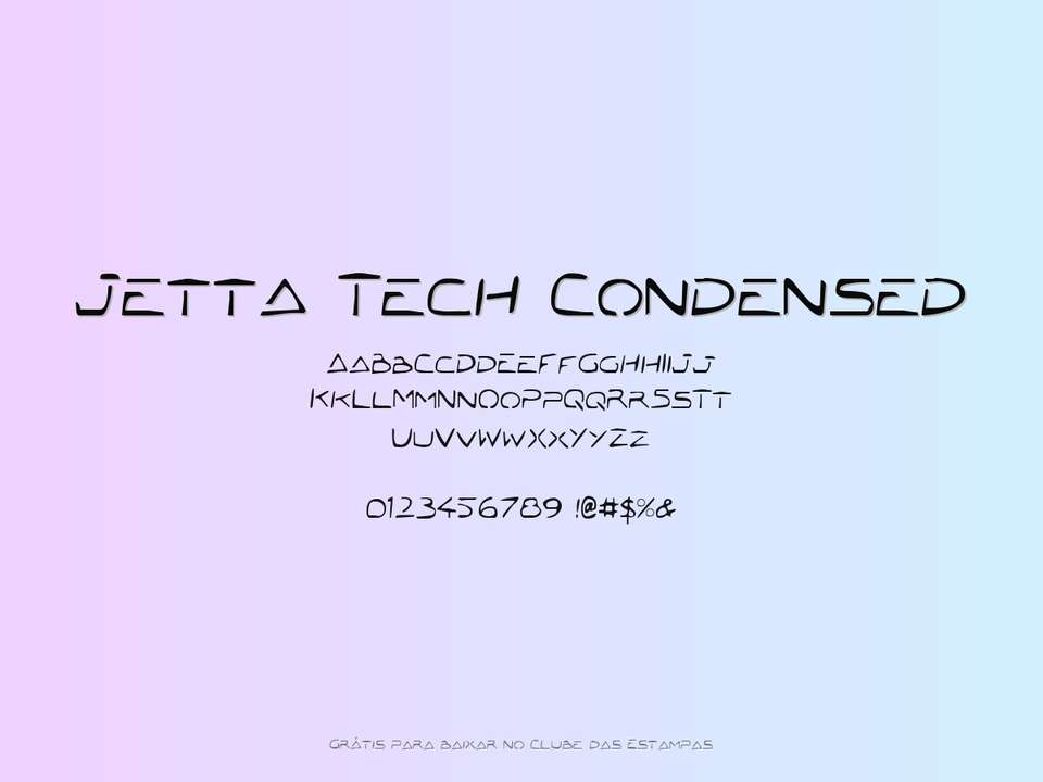 Fonte Jetta Tech Condensed Grátis Para Baixar