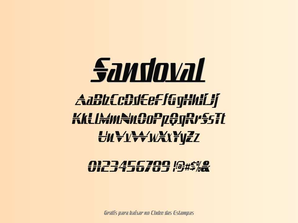 Fonte Sandoval Grátis Para Baixar