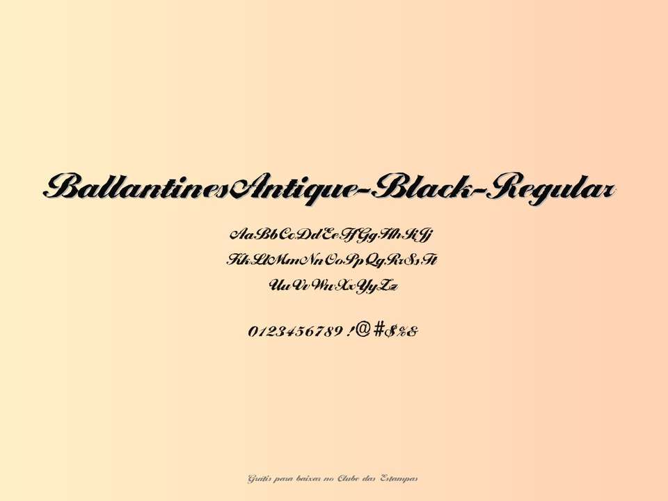 Fonte Ballantinesantique Black Regular Grátis Para Baixar