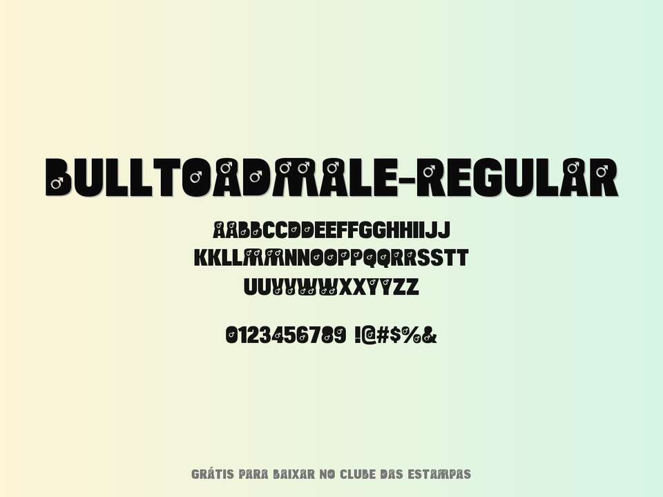 Fonte Bulltoadmale Regular Grátis Para Baixar