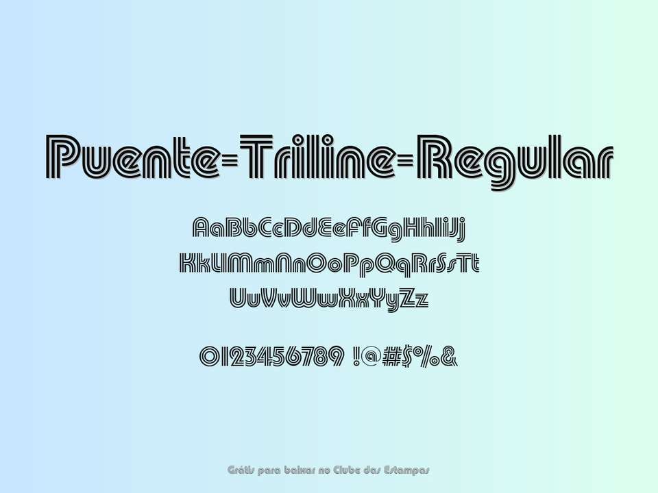 Fonte Puente Triline Regular Grátis Para Baixar
