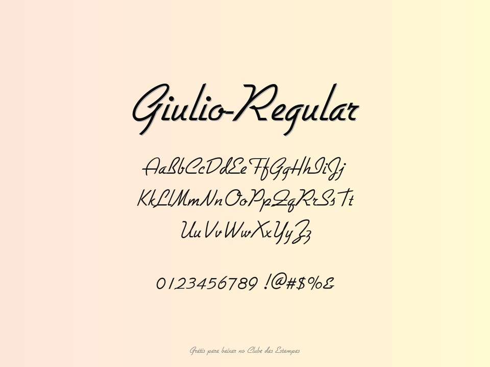 Fonte Giulio Regular Grátis Para Baixar