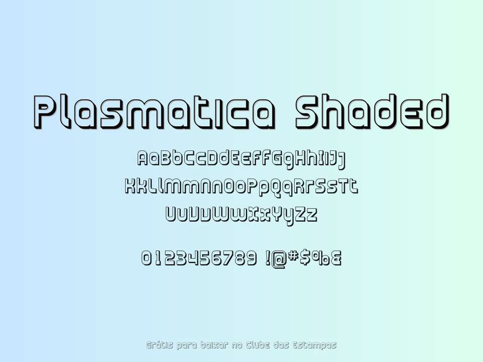Fonte Plasmatica Shaded Grátis Para Baixar