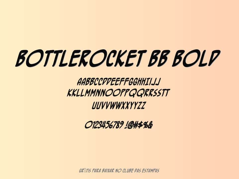 Fonte Bottlerocket Bb Bold Grátis Para Baixar