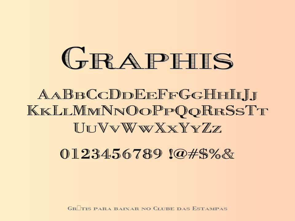 Fonte Graphis Grátis Para Baixar