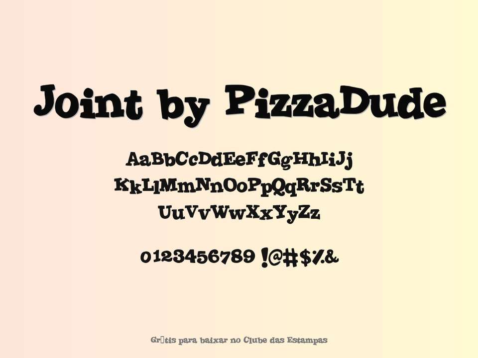 Fonte Joint By Pizzadude Grátis Para Baixar