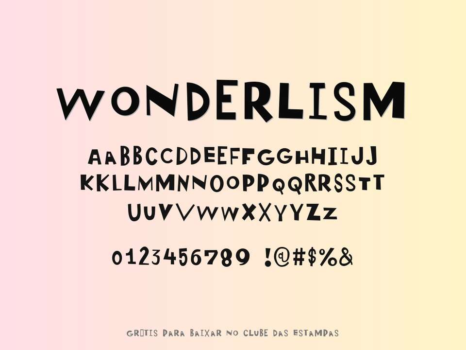 Fonte Wonderlism Grátis Para Baixar