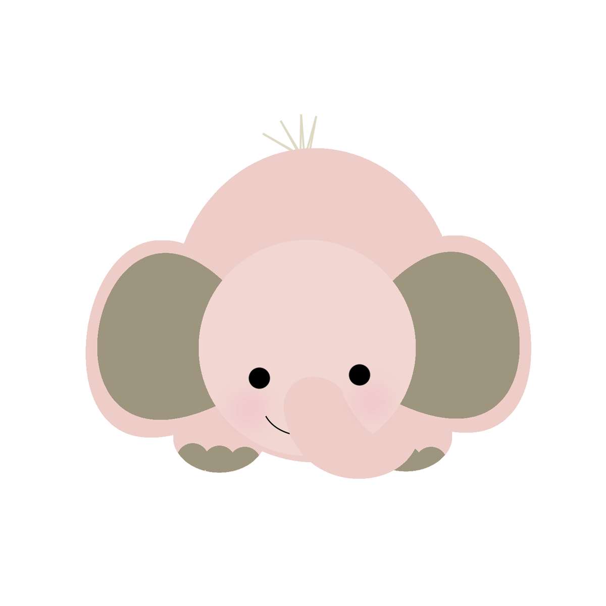 Elemento Elefante Cute Elefantinho Fofo Png (212)