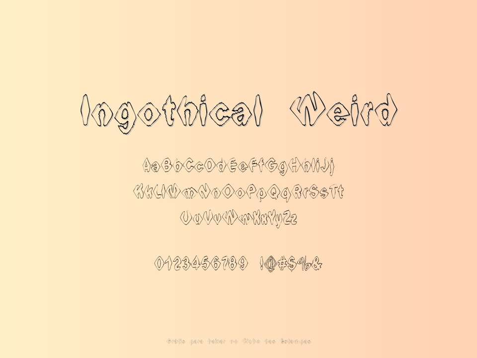 Fonte Ingothical Weird Grátis Para Baixar