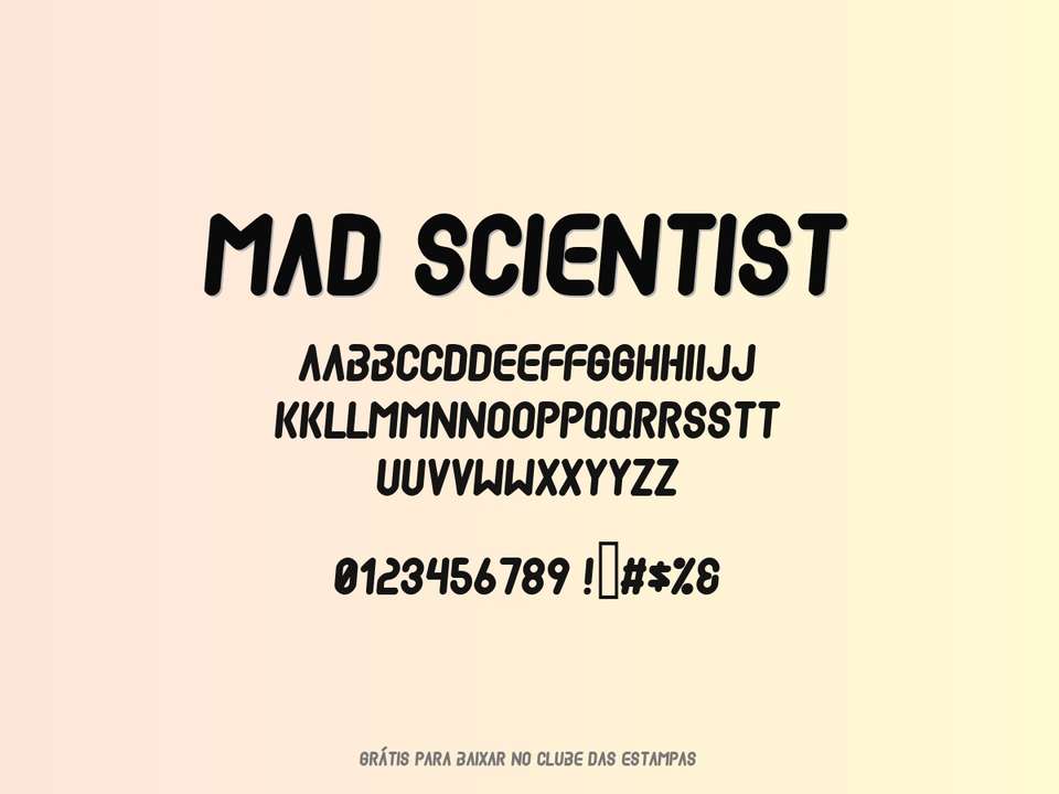 Fonte Mad Scientist Grátis Para Baixar