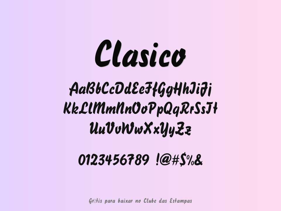 Fonte Clasico Grátis Para Baixar