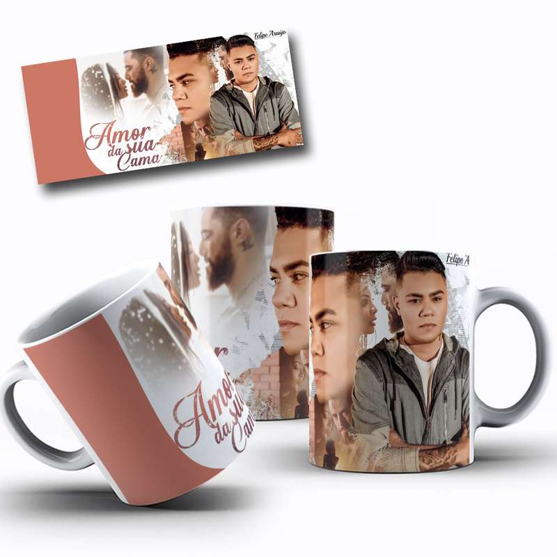 Arte Para Caneca Amor Da Sua Cama Serie Personagens 6