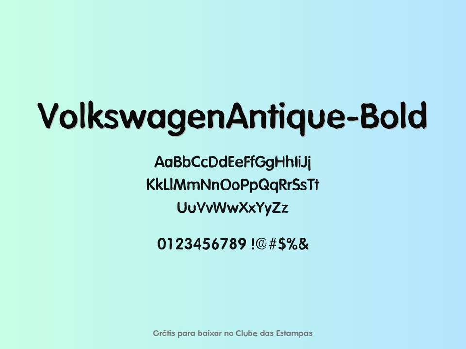 Fonte Volkswagenantique Bold Grátis Para Baixar