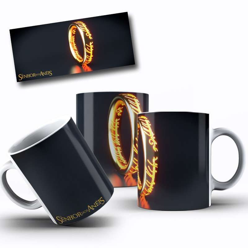 Arte Para Caneca Senhor Dos Aneis Anel 14